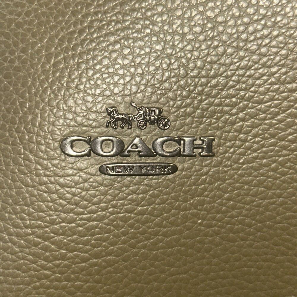 Authentic COACH Mollie 25 Tote Bag 22 In olive green - Picture 13 of 13